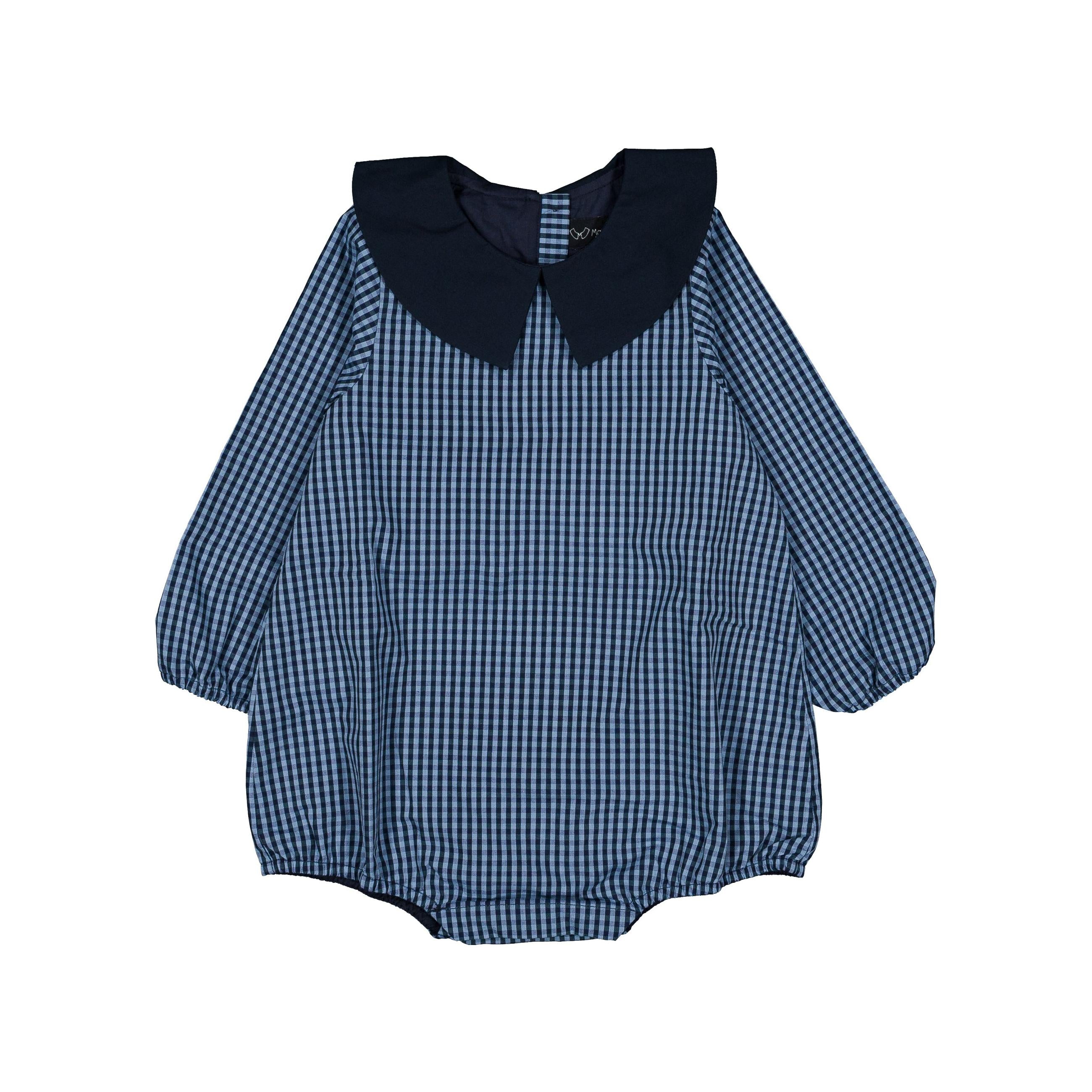 Barboteuse Raphael - Vichy Bleu