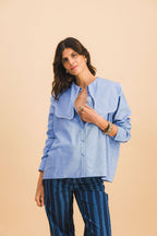 Chemise Col Bleu Ciel