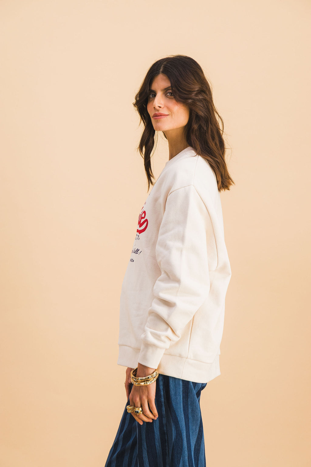 Sweatshirt Hugo Offwhite