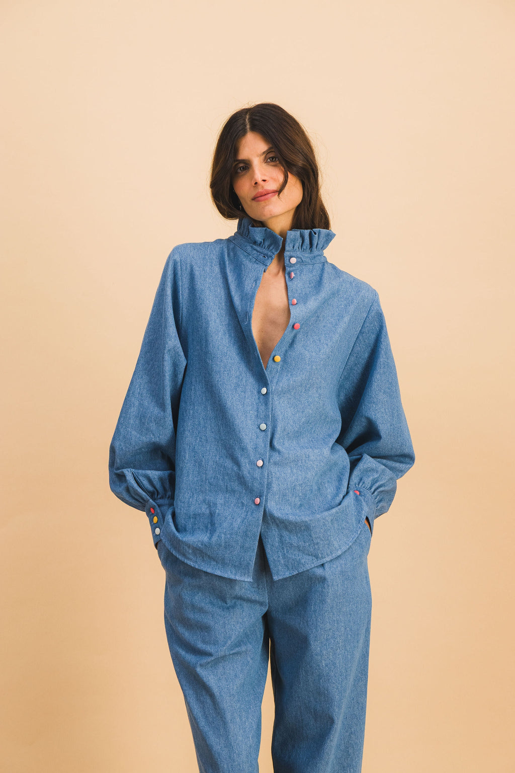 Chemise Josette Denim Clair