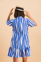 Robe Clementine Blue Lines