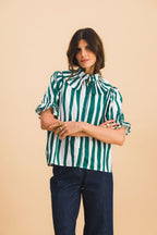 Chemise Coline Green Lines
