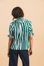 Chemise Coline Green Lines