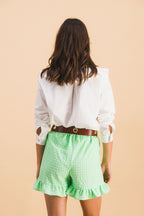 Short Dario Carreaux Vert