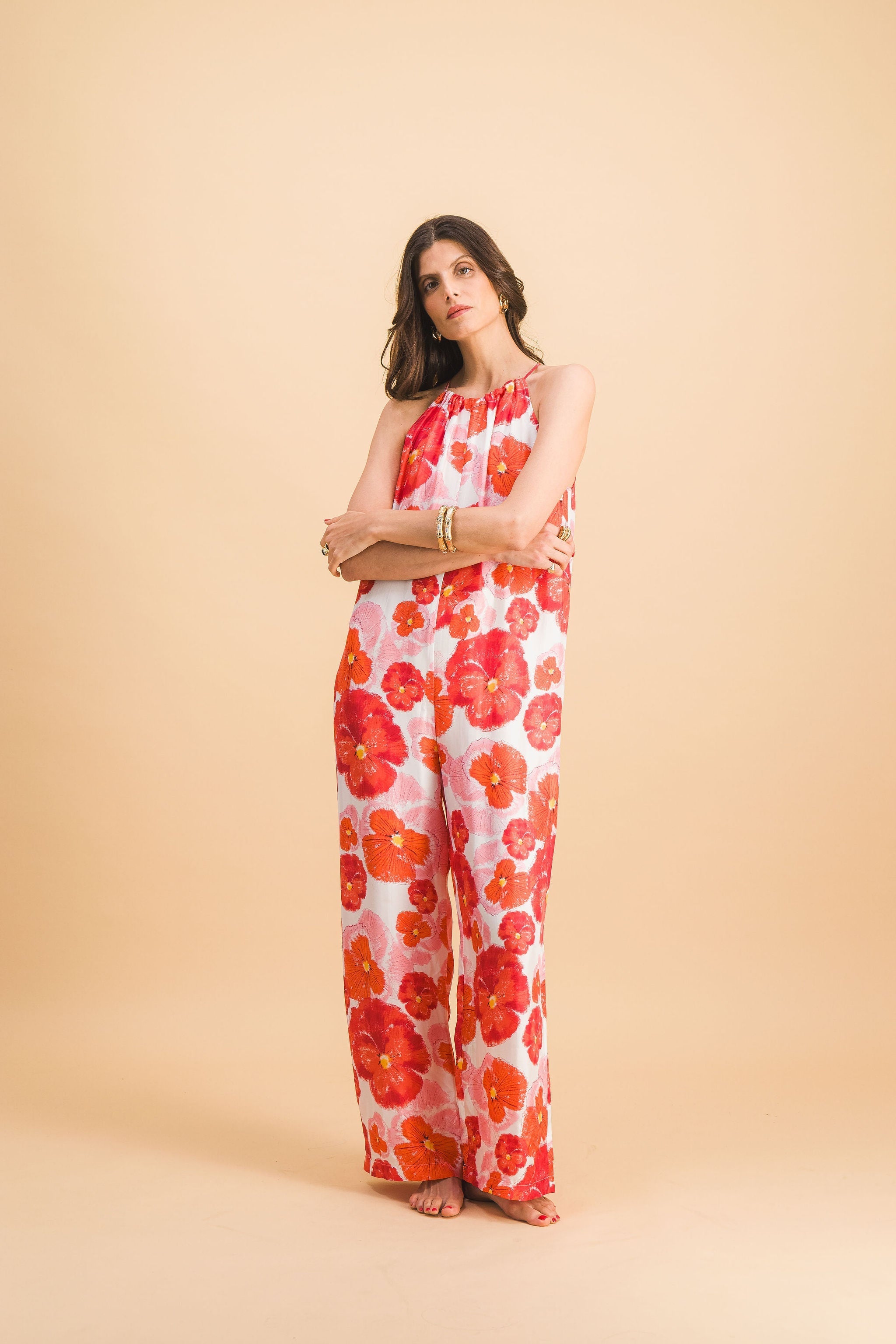 Combinaison Noémie Red Blossom