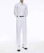 Fursac - Pantalon Blanc En Gabardine De Coton