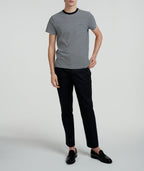 Fursac - Pantalon Chino Large En Gabardine De Coton Noir