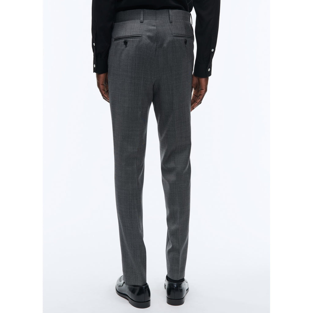 Fursac - Pantalon En Toile De Laine Gris Anthracite - Gris Anthracite