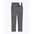 Fursac - Pantalon En Toile De Laine Gris Anthracite - Gris Anthracite