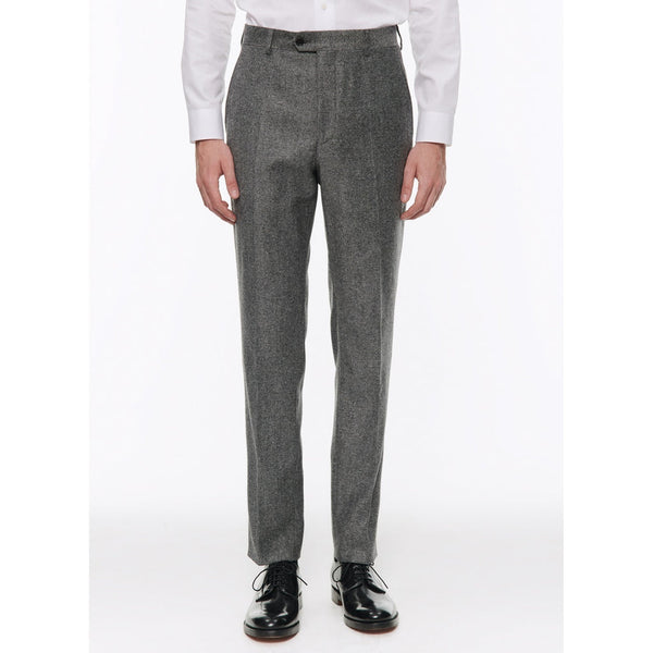 Fursac - Pantalon En Tweed De Laine Gris