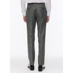 Fursac - Pantalon En Tweed De Laine Gris