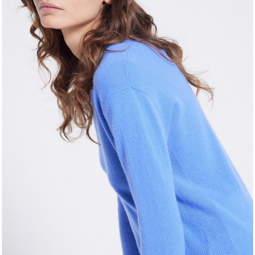 Notshy - Pull Cachemire - Bleu Mediterranee