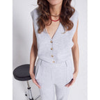 Notshy - Pantalon Costume Cachemire Gabriela - Gris Intemporel