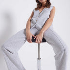 Notshy - Gilet Costume Cachemire Yolanda - Gris Intemporel