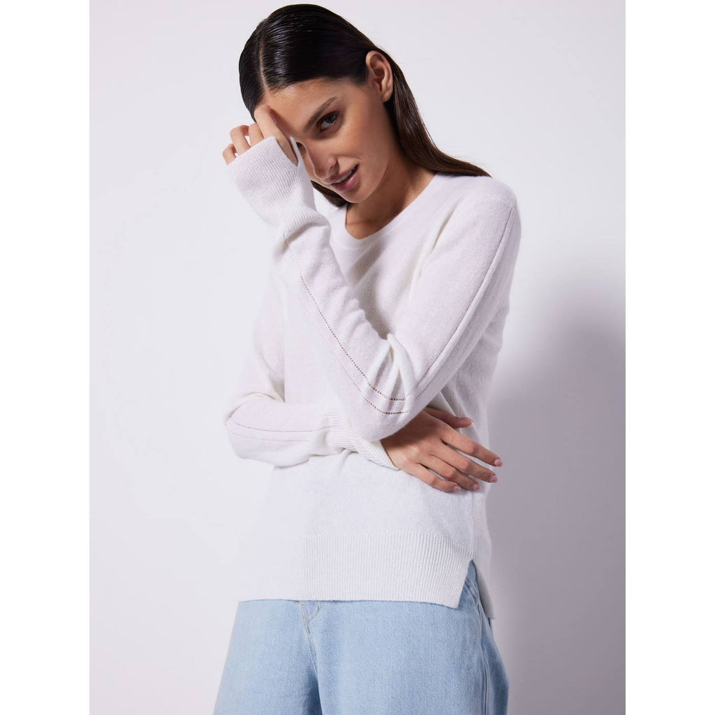 Notshy - Pull Cachemire Col Rond Marcia - Lys