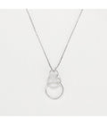 Pendentif "Trio Encerclé" - D0,10/20 - Or Blanc