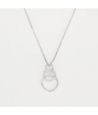 Pendentif "Trio Encerclé" - D0,10/20 - Or Blanc