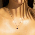 Pendentif "Courtoisie" Diamant 0,0,09/24 Saphir 0,6
