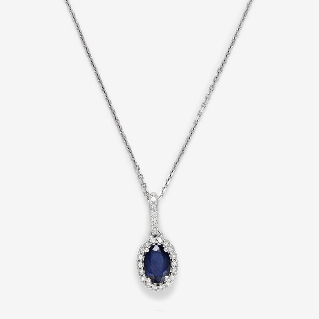 Pendentif "Courtoisie" Diamant 0,0,09/24 Saphir 0,6
