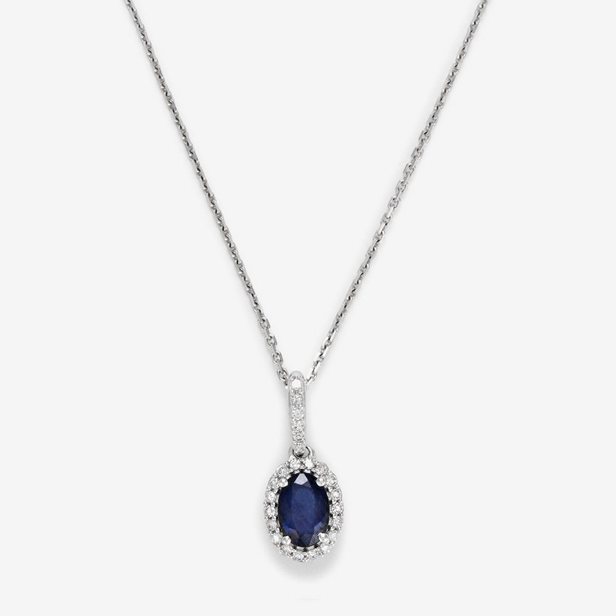 Pendentif "Courtoisie" Diamant 0,0,09/24 Saphir 0,6