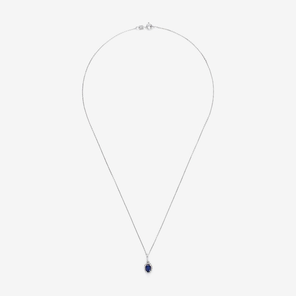 Pendentif "Courtoisie" Diamant 0,0,09/24 Saphir 0,6