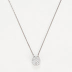 Pendentif "Mon Brillant" D: 0,12/25 - Or Blanc 375/1000