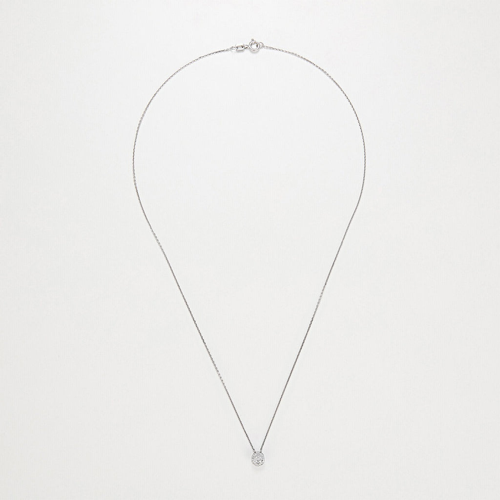 Pendentif "Mon Brillant" Diamants : 0,12/25 - Or Blanc