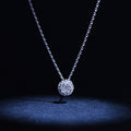 Pendentif "Mon Brillant" D: 0,12/25 - Or Blanc 375/1000