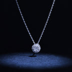 Pendentif "Mon Brillant" D: 0,12/25 - Or Blanc 375/1000