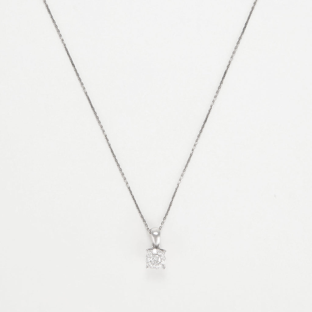 Pendentif "Brillant Lucia" Diamants: 0,27Ct/10