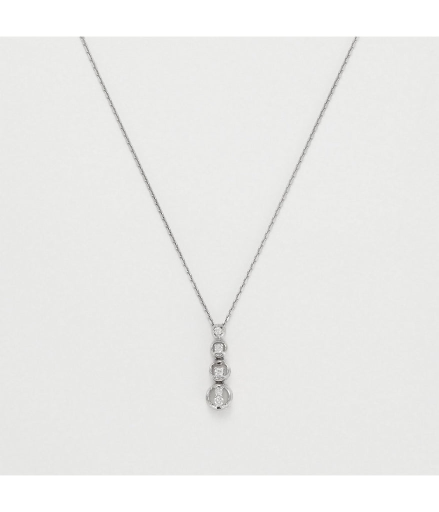 Pendentif "Lilliana" - D0,07/5 - Or Blanc