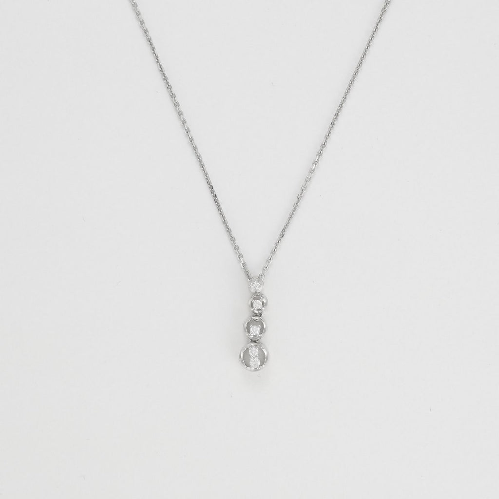 Pendentif "Lilliana" - D0,07/5 - Or Blanc