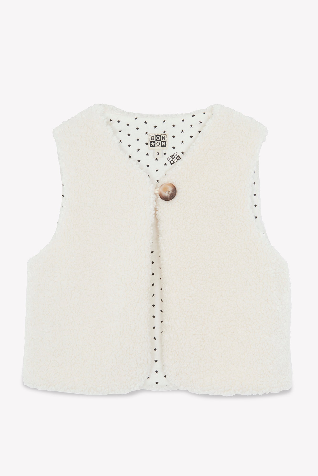 Gilet Sans Manche - Betib Beige Polaire