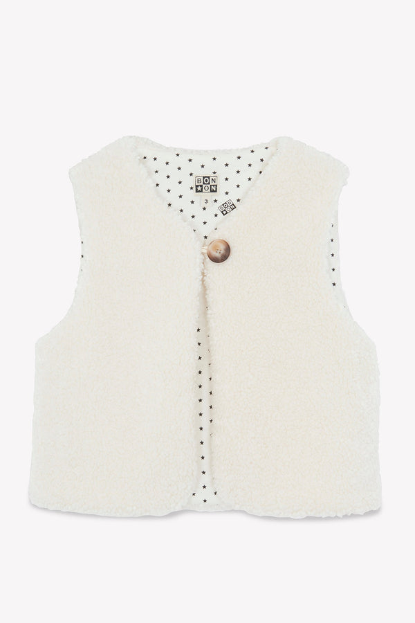 Gilet Sans Manche - Betib Beige Polaire