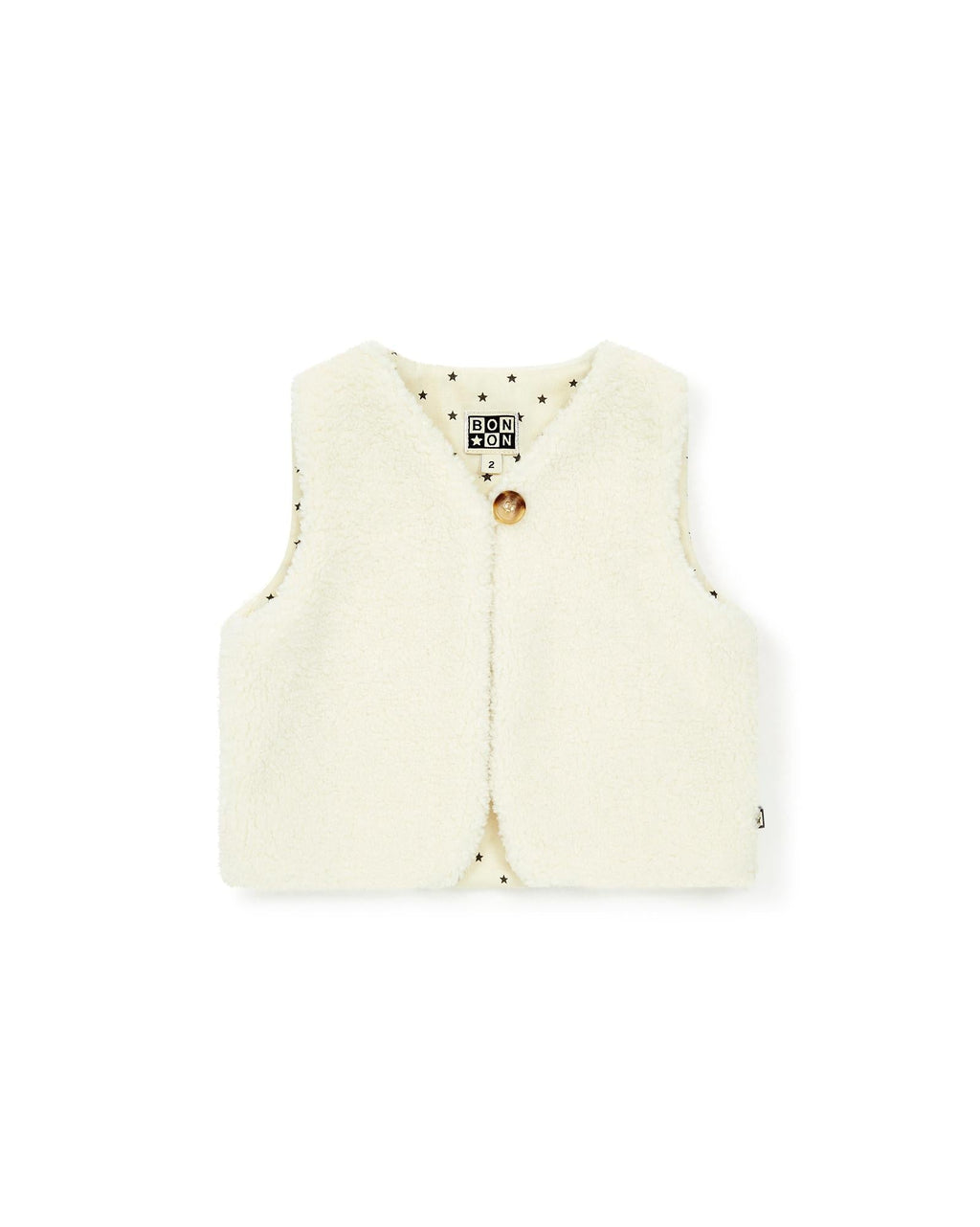Gilet Sans Manche - Betibb Beige Bébé Polaire