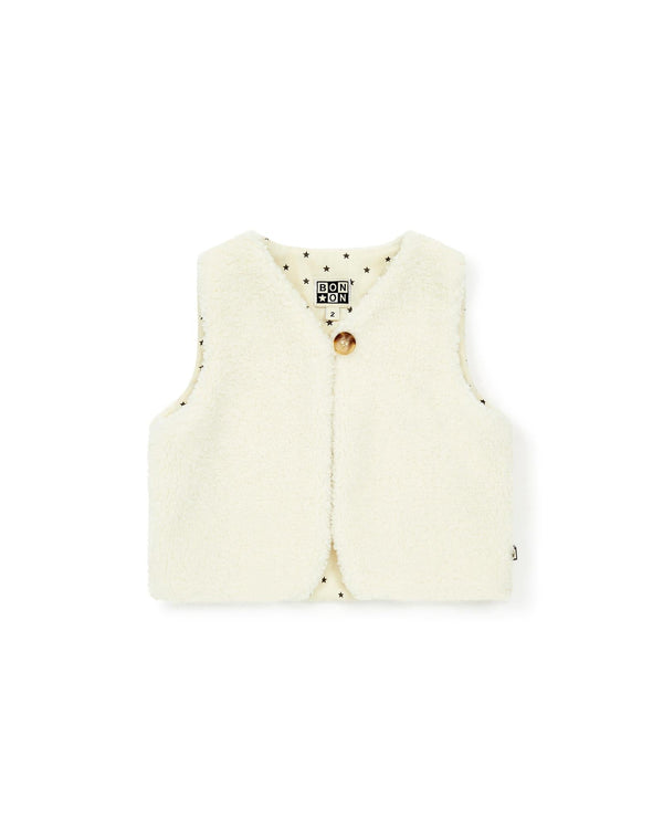 Gilet Sans Manche - Betibb Beige Bébé Polaire