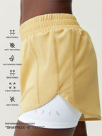 Short Padma 2.0 - Jaune Doux/Blanc - Femme