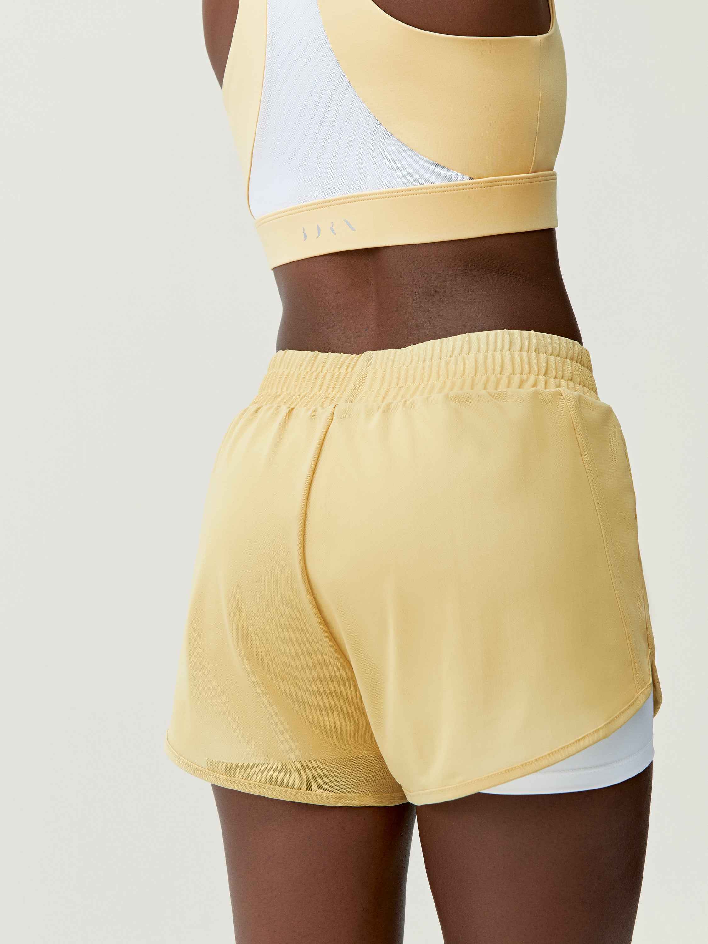 Short Padma 2.0 - Jaune Doux/Blanc - Femme