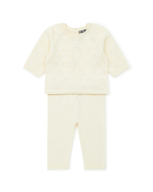 Ensemble - Naissance Beige Bébé À Cœur - Cachemire