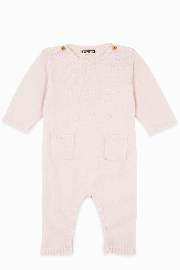 Combinaison - Naissance Rose Bébé En Laine