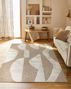 Tapis Palma 9489 - Motif Graphique - Blanc - Intérieur