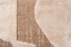 Tapis aspect jute motif abstrait doux  : PAL9489BLA PALMA