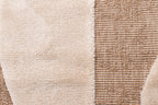 Tapis aspect jute motif abstrait doux  : PAL9489BLA PALMA