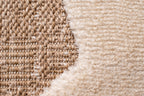 Tapis aspect jute motif abstrait doux  : PAL9489BLA PALMA