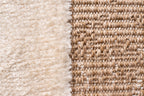Tapis aspect jute motif abstrait doux  : PAL9489BLA PALMA