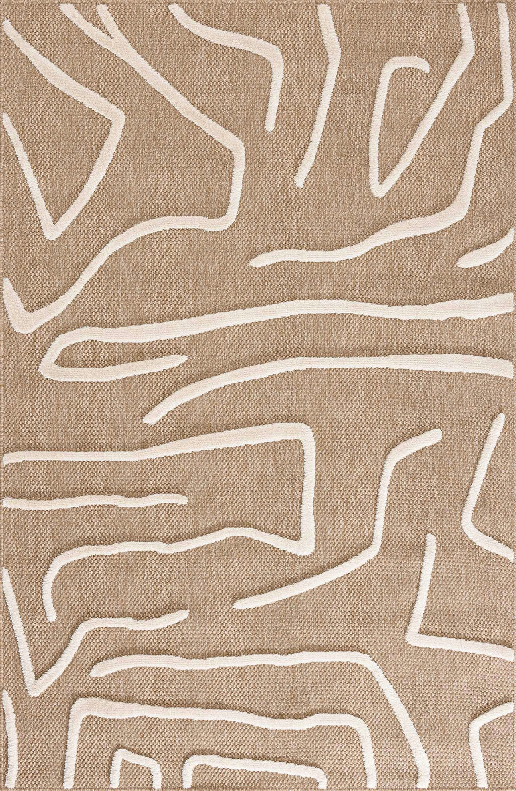 Tapis Palma 9490 - Motif Graphique - Blanc - Intérieur