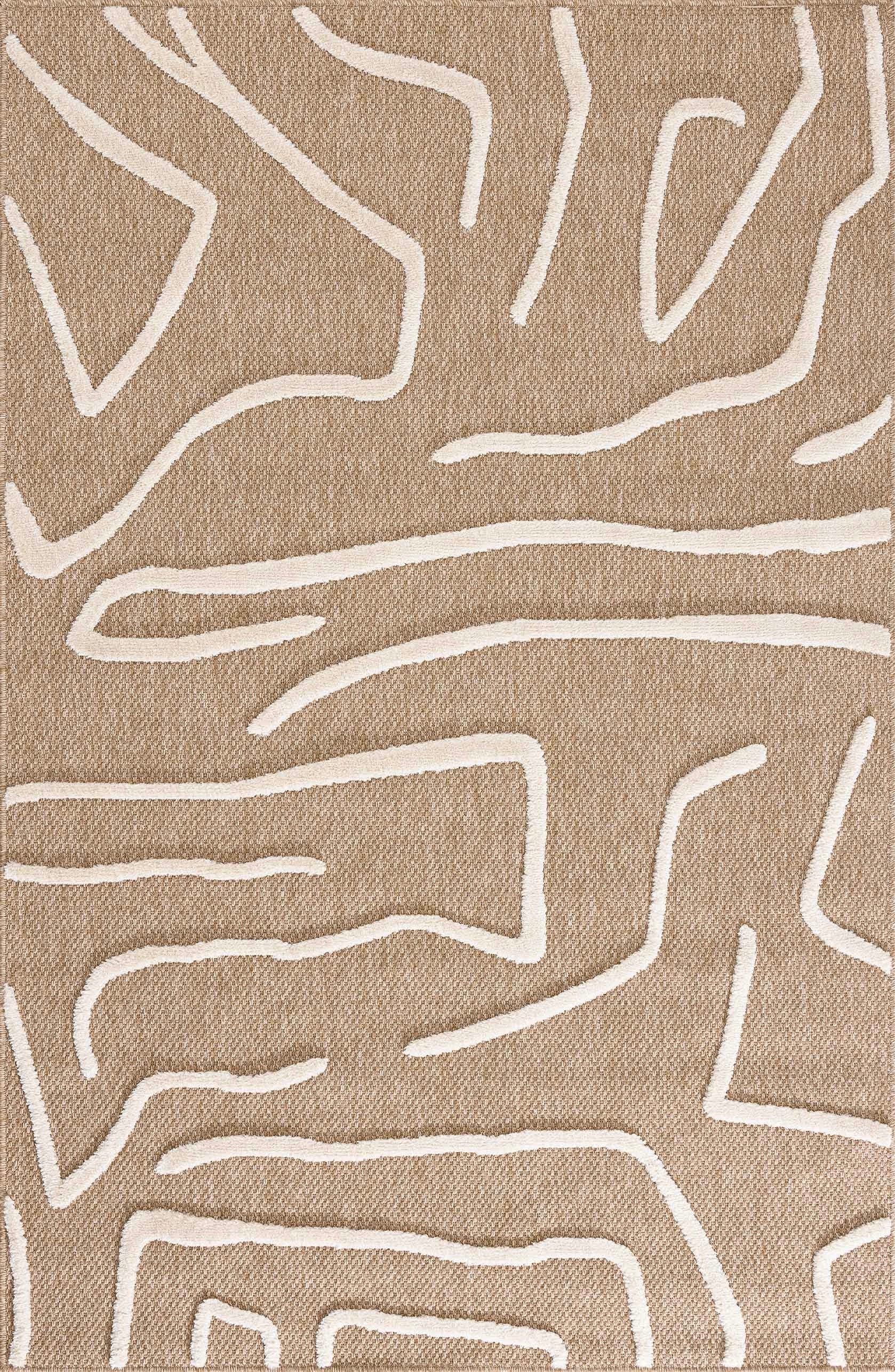Tapis Palma 9490 - Motif Graphique - Blanc - Intérieur