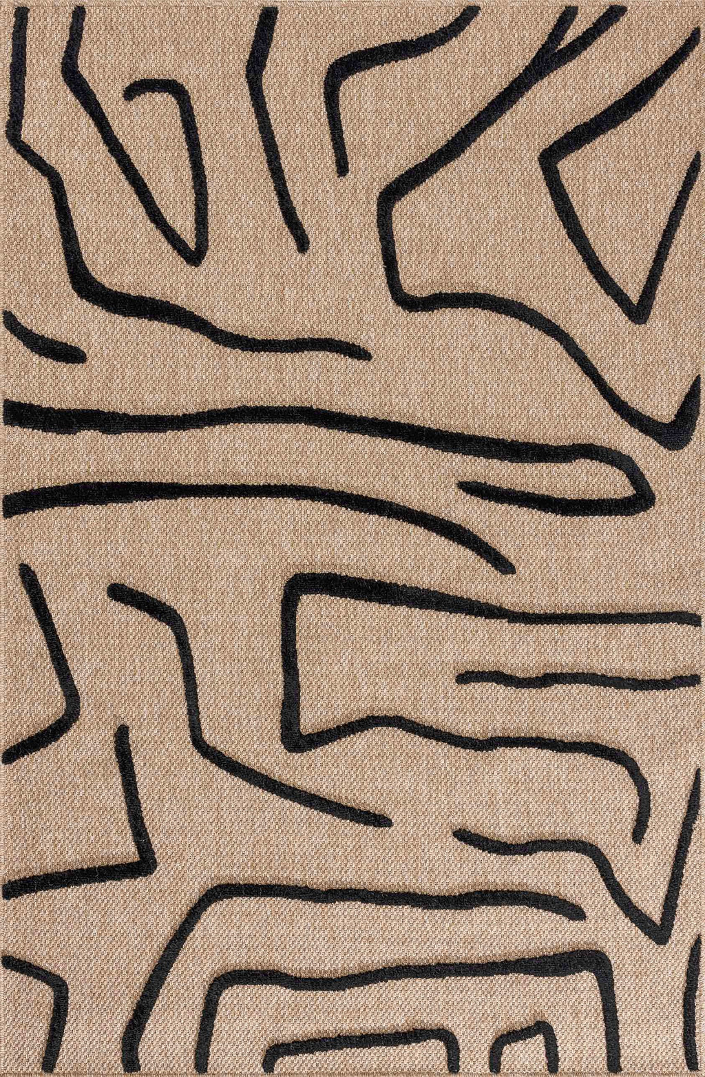 Palma - Tapis D'Intérieur - Polypropylène Et Polyester - Noir