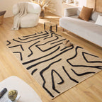 Palma - Tapis D'Intérieur - Polypropylène Et Polyester - Noir