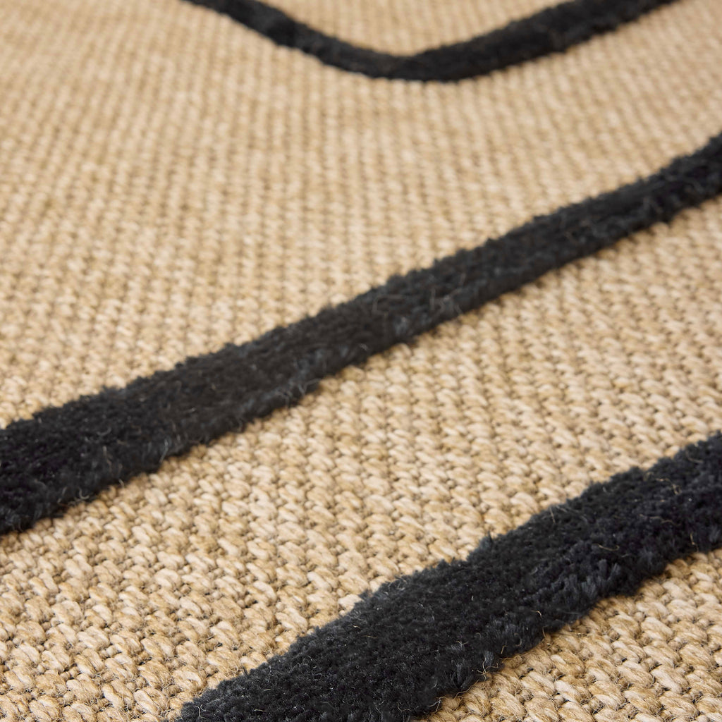 Palma - Tapis D'Intérieur - Polypropylène Et Polyester - Noir